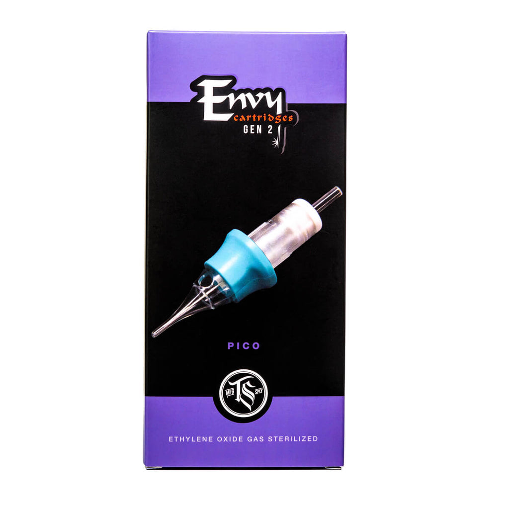 Envy Gen 2 Pico PMU Cartridges Round Liner Extra Long Taper (10 Pack)