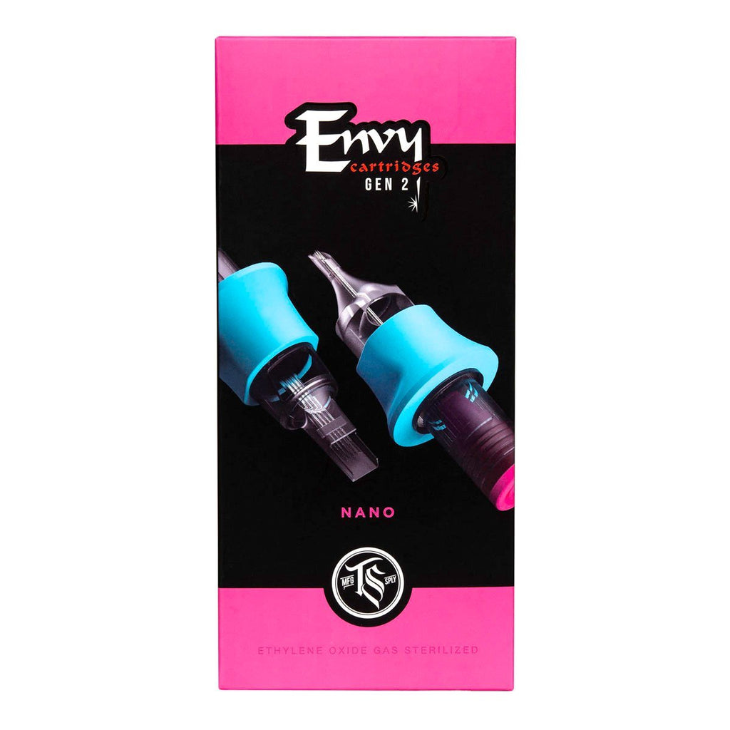 Envy Gen 2 Nano Cartridges Flat Single Stacked Magnum (20 Pack)